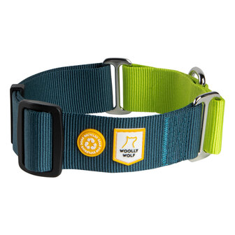 Woolly Wolf - Color Block Martingale Halsband Deap Teal