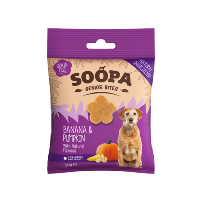 Soopa - Senior - Pompoen & Banaan - Bites