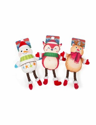 Christmas plush toys with rope legs