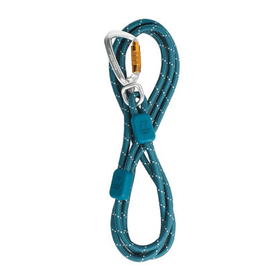 Woolly Wolf - Rope Leash (dun)- 8mm - Deep Teal